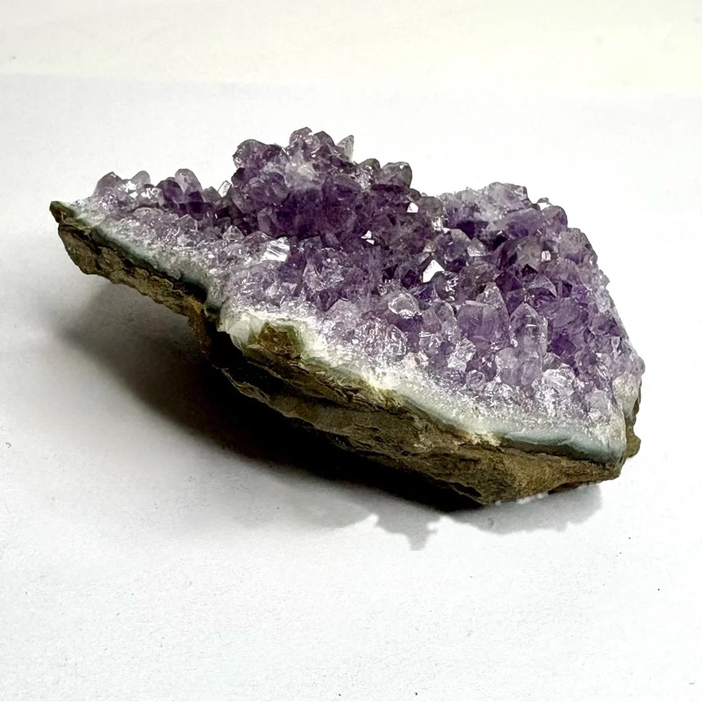 Amethyst Druzy Cluster Crystal with Properties